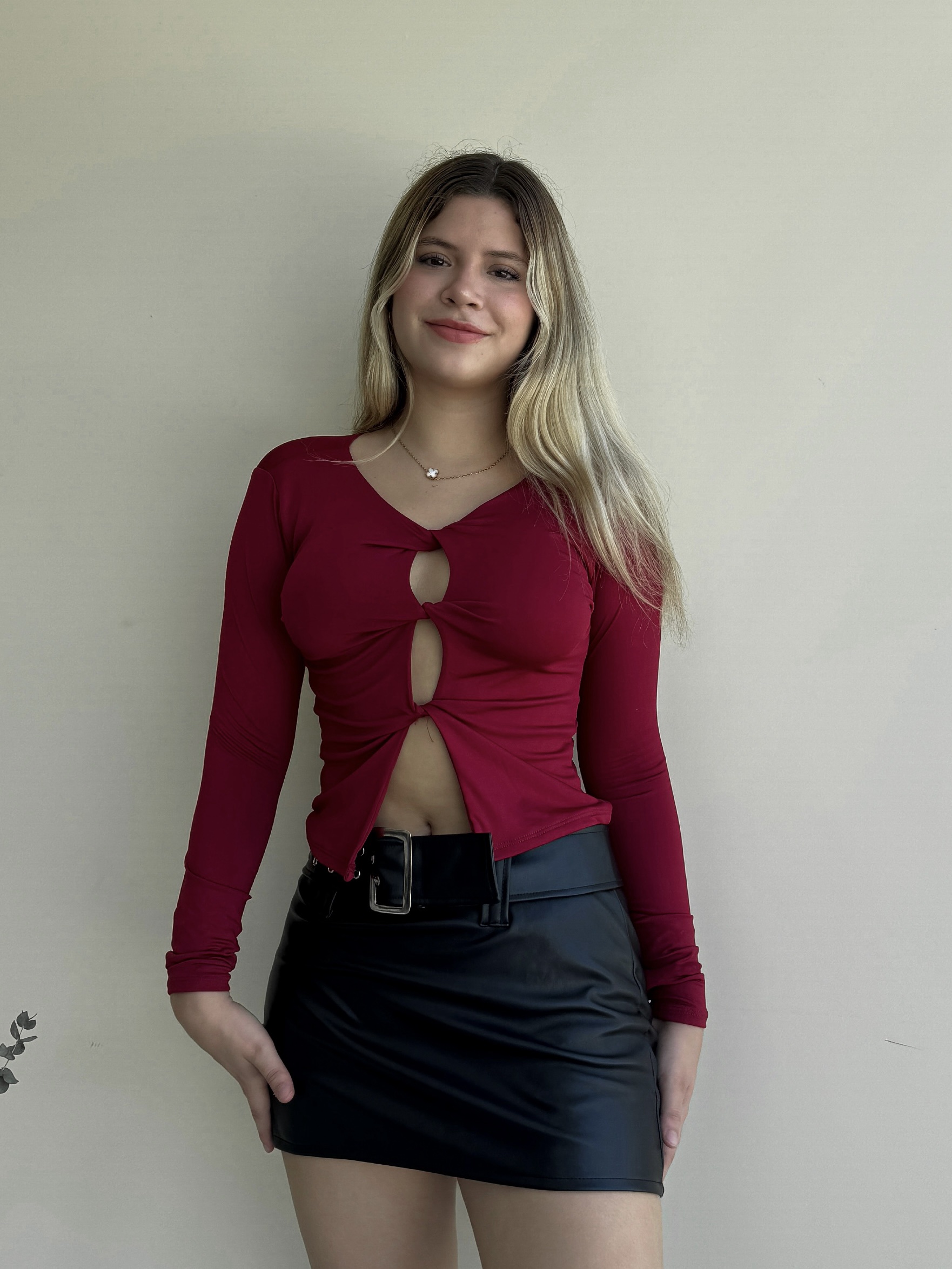 TOP NUDO MANGA LARGA