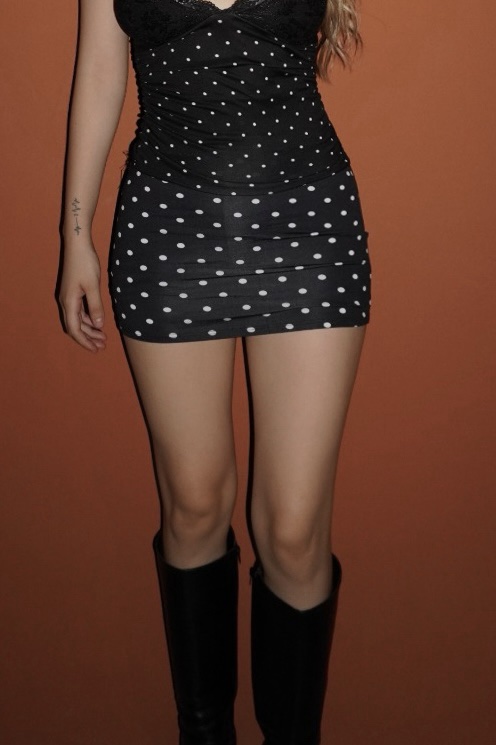 FALDA SHORT POLKA DOTS